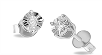 Pendientes I Gioielli del Sole Mujer in Oro blanco Diamante 0.08 Ct ORS1-08 - ORS1-08